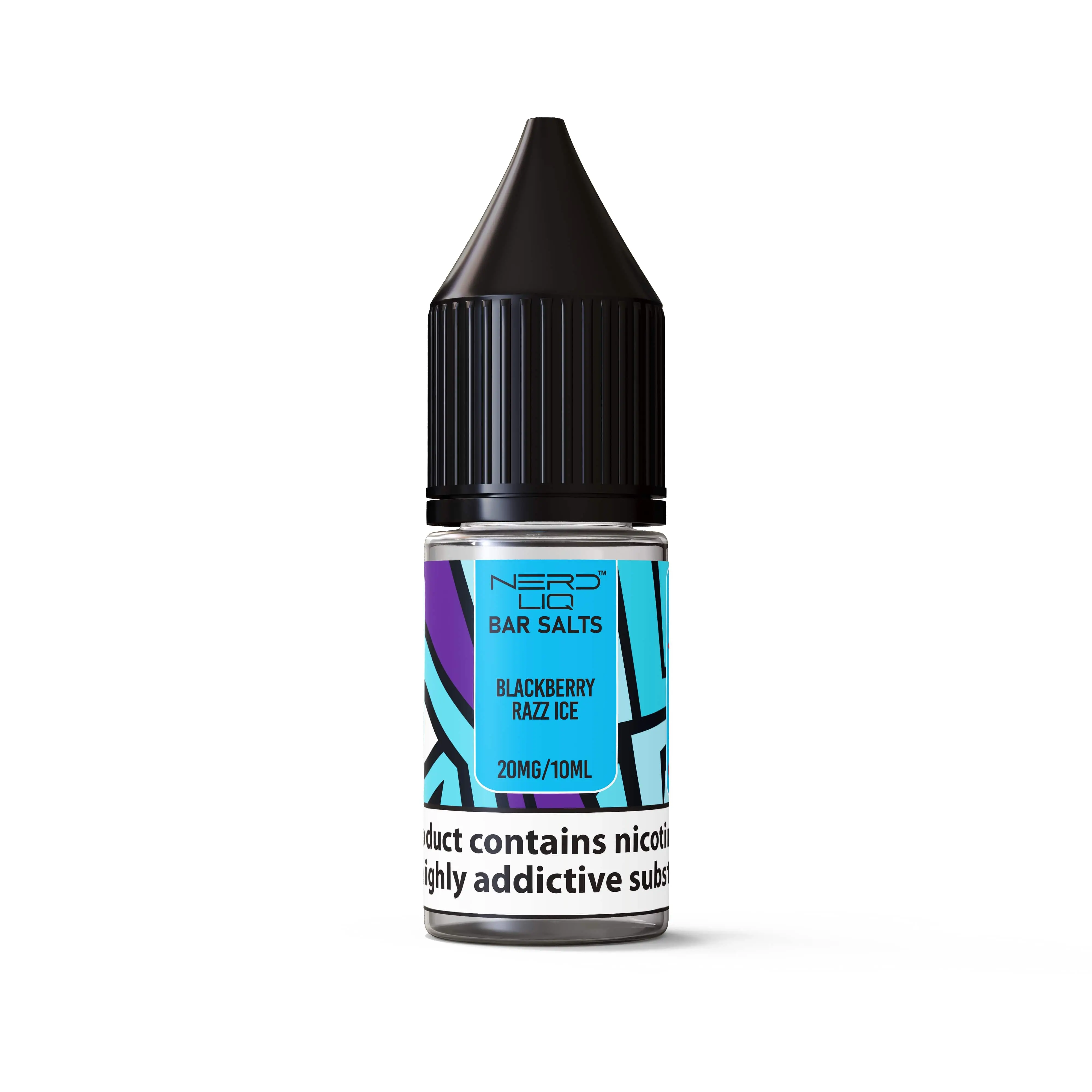 Blackberry Razz Ice Nic Salt E-liquid by Nerd Liq 10ml